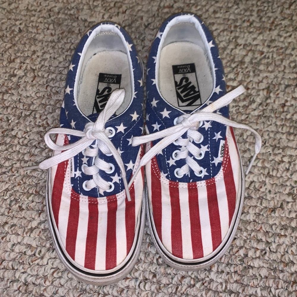 Patriotic Print Vans
